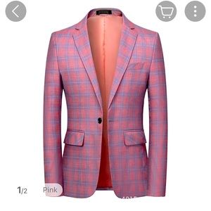Brand new with tags plaid blazer. Fits size Small to Med mens.